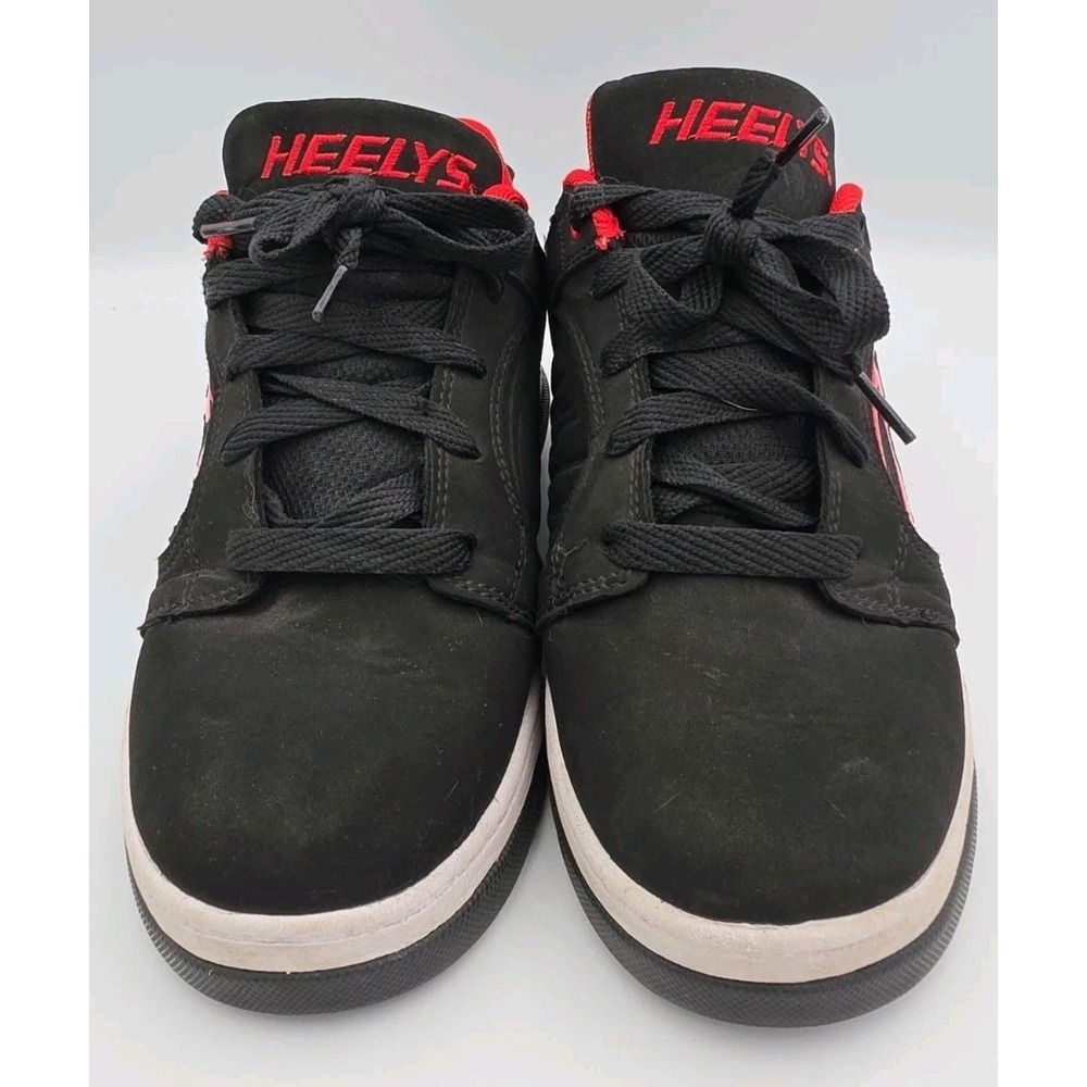 Heelys Unisex Black Red Voyager Wheeled Shoes Youth Size 6 HE100712H